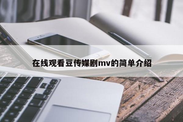 在线观看豆传媒剧mv的简单介绍